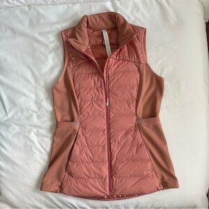 Lululemon Down For It All Vest – Size 8 – Cinnamon Dust / Burnt Caramel